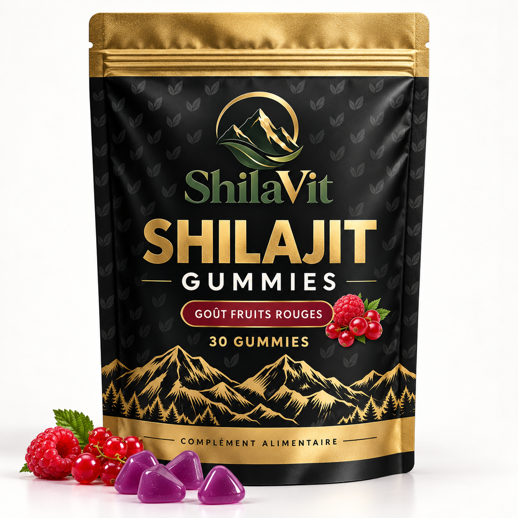 ShilaVit — 30 gummies au shilajit, goût fruits rouges